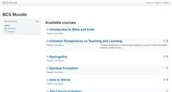 Desktop Screenshot of moodle.bellevuechristian.org