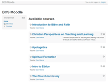 Tablet Screenshot of moodle.bellevuechristian.org